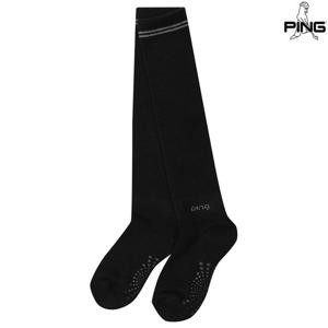 여성 모혼방 라인 배색 니삭스 121E3SC056_BK