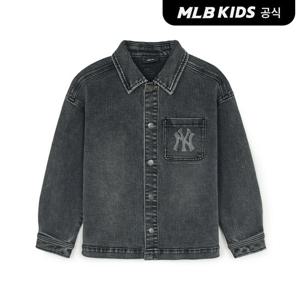 [MLB키즈 공식] 25FW 스트릿 슬럽 데님 셔츠 NY (L.Charcoal Grey) 7AWSB0254-50CGL