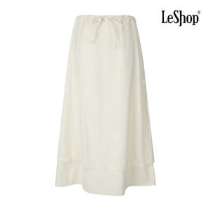 [르샵]리본 레이스 레이어드 롱 스커트 BP8SK003A