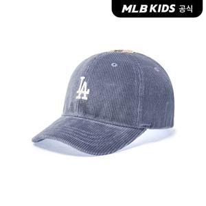 [MLB키즈 공식] 25FW 메가베어 코듀로이 와펜 볼캡 LA (L.Blue) 7ACPC0156-07BLL