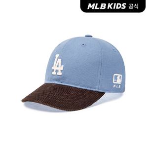 [MLB키즈 공식] 25N 코듀로이 배색 볼캡 LA (Mg.Blue) 7ACPV105N-07BLM