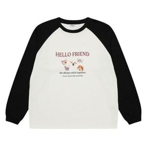 에꼴리에 sh06 프렌즈전사 배색 라글란티 25a3457