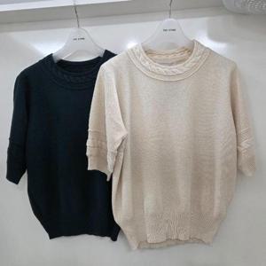 더스토아 DP01 듀플 반팔 니트 티셔츠 T25fha429w007