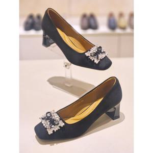 고세 여성 사각보석 펌프스 OZP5F026 2컬러 6CM