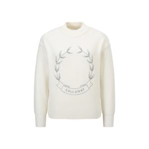 M 캘러웨이골프긴팔티 PQC CWSO23F405_IV 여성 루즈핏 풀오버니트