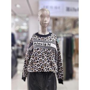 제시뉴욕 세이브존04 울100%레오파드 니트 티셔츠 MD95K05441KO