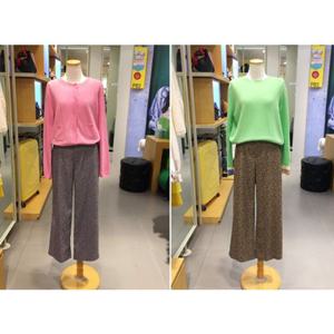 베네통 (BAPT91561)UCB 플라워 코듀로이 팬츠