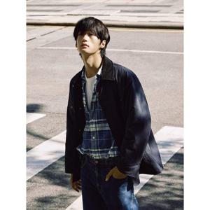 [빈폴멘] 레더 칼라 필드 재킷 - 네이비 (BC5938CP5R)