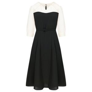 [린(의류)]프레 오픈카라 벨티드 원피스 (LGOPPH9800)