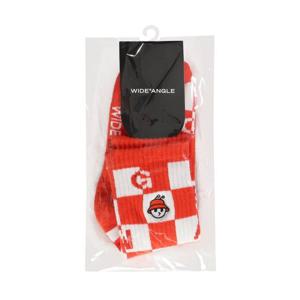 [와이드앵글]WG 여성 체커 크루 삭스WWU23S03