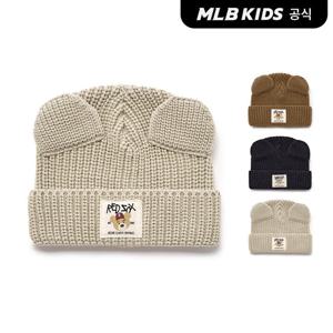 [MLB 키즈] (공식) 스트릿 메가베어 귀장식 직조라벨 비니 (3color)