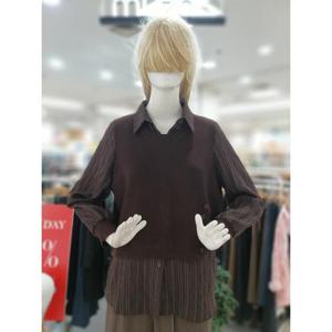 무자크 세이브존09 단가라 심플 블라우스 MP7WBL23