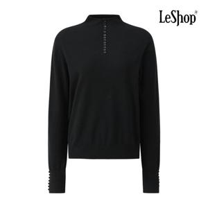 [르샵]디테일 버튼 반목 니트 BP9KP002A