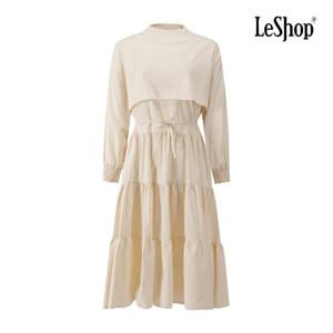 [르샵]밴딩넥 허리끈 캉캉 원피스 BP9OP009A