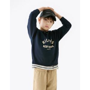 [타미힐피거칠드런] 그래픽 폴로 스웨트 셔츠 T42F6KKO340BT1