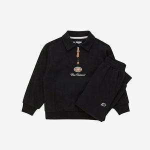 뉴발란스키즈트레이닝세트 GQT NK9YF1101U-19 ESSENTIAL_다운카라 스웨트셋업 / Black