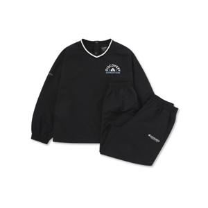 [디스커버리키즈]키즈 우븐 그래픽 맨투맨 세트DKAZ21054