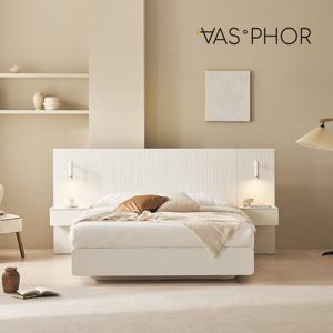 바스포르 시손느 템바보드 평상형 LED 호텔 침대프레임 Q