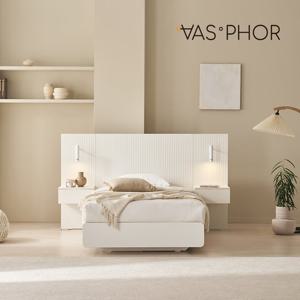 바스포르 시손느 템바보드 평상형 LED 호텔 침대프레임 SS