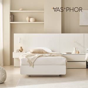 바스포르 시손느 템바보드 평상형 호텔침대 SS+컴포트유로탑+협탁2(800+800)