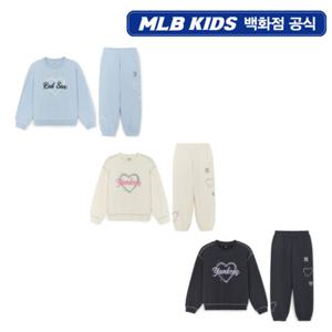 [MLB키즈] 스트릿 하트 아트웍 여아 맨투맨세트 3종 택1 (7FS2H0356)