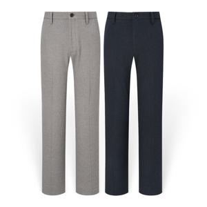 [헤지스][25FW][2컬러 택1] 남성 멜란지 솔리드 밴딩팬츠 HZPA5D461