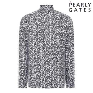 파리게이츠 (511E3TSA32) 남성 로고 패턴 스트레치 하이넥 티셔츠