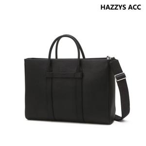블랙 단색 소가죽 서류가방 HJBA5F031BK