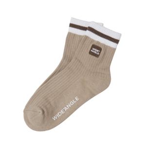 [와이드앵글]여성 CO 컬러 블록 미들 삭스 WWU25S02E2