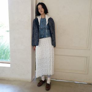 [써스데이아일랜드][여성]프릴 데님 베스트(T256MVT173W)