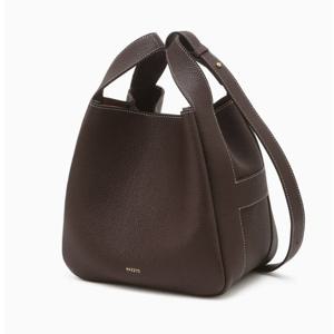 [헤지스ACC] 버건디 로고프린트 소가죽 토트백 HIBA6E321D2