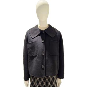 [숲]플렛 니트 카라 탈착 핸드메이드 자켓 SBAJK35