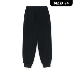 [MLB공식] 25FW 베이직 스몰로고 기모 조거팬츠 NY (Black) 3APTB2756-50BKS