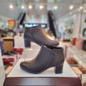 [허시파피]여성 발 편한 5cm 기본 뷰티형 지퍼 숏부츠3FR433-A