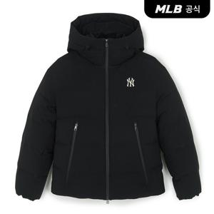[MLB공식] 25FW 베이직 후드 숏패딩 NY (Black) 3ADJB2156-50BKS