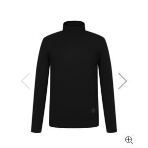 [핑]남성  변형조직터틀넥 긴팔 니트111D3SR111_BK1