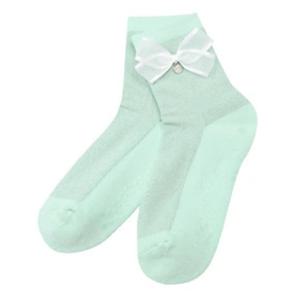 [핑]여성 리본 장식  중목양말  121E1SC054_MT