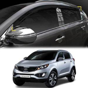 자동차썬바이저 스포티지R 윈도우바이저 창문몰딩