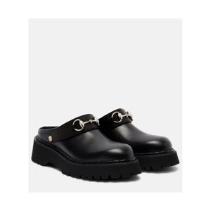 구찌 Horsebit 레더 뮬 P01062974