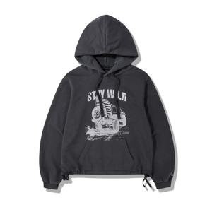 [지프](여전용) 가먼트다잉 밑단 스트링 후드(JQ4THF036)