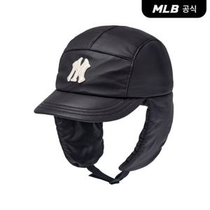 [MLB공식] 25FW 커브 패딩 이어플랩 캡 NY (Black) 3AWMP0156-50BKS