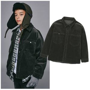 블루테일2 AZH3BL01CG 주니어 남아 여아 코듀로이 차콜그레이 셔츠 초등