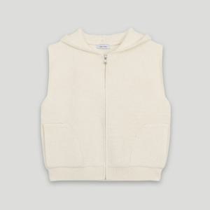 [코데즈컴바인] 보송 니트 후드 집업 조끼 (CKD-VT002WA)