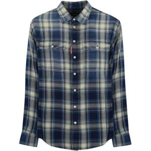 디스퀘어드2 셔츠 S74DM0899D35206001F BLUE