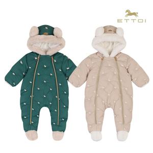 [에뜨와]헤더자수 덕다운우주복 07S727504/임신,출산,신생아,백일,겨울점퍼