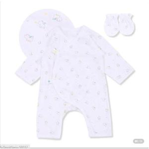 [오가닉맘]오가닉맘 래곤배내가운손싸개세트 (MJSNBW06)-GN