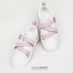 발렌티노 V펑크 워터로즈 스트랩 여성 스니커즈 PW2S0D11 EEF 0JH