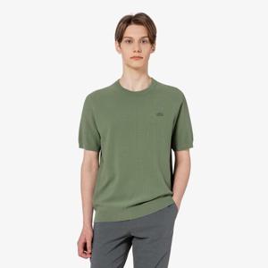 [라코스테공식] 남성 솔리드 반팔 크루넥 스웨터 AH224E-55G BMY