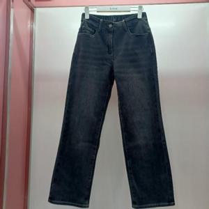 Latium HC06 데님 스판 허리반밴딩 일자형 통와이드 기모 진청바지 T2554pt01DG