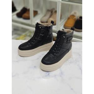 한슈 세이브존07 통굽 앵클부츠힐4.5cm HS61s769nt